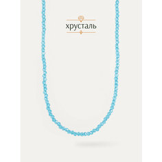 Колье BL Jewelry, хрусталь, длина 38 см, голубой