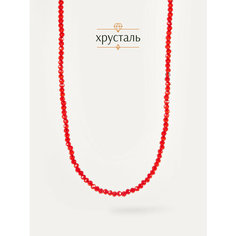 Колье BL Jewelry, хрусталь, длина 38 см, красный