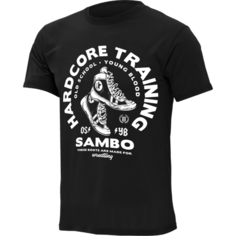 Футболка спортивная HARDCORE TRAINING, размер L, черный