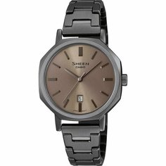 Наручные часы CASIO Sheen, коричневый/серый
