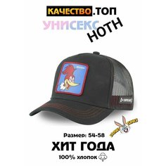 Бейсболка Looney Tunes для взрослых и детей, размер 54-58, черный Hoth