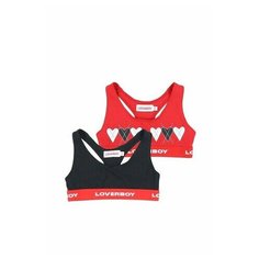 Топ Charles Jeffrey Loverboy, 2 шт., размер S, черный/красный