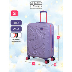 Чемодан-каталка IT Luggage, ручная кладь, 37х54х23 см, фиолетовый