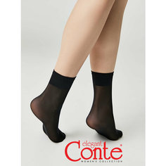 Носки Conte elegant, комплект, 40 den, 2 пары, размер 23-25(36-39), черный