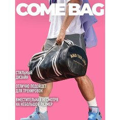 Сумка спортивная , 30 л, 45х30х50 см, ручная кладь, черный Без бренда