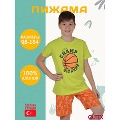 Пижама QUTEX, размер 98-104, оранжевый
