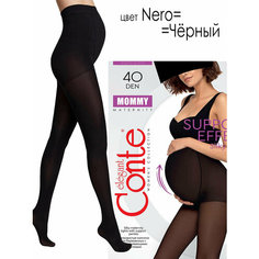 Колготки Conte elegant MOMMY, 40 den, размер 4/L, nero/черный