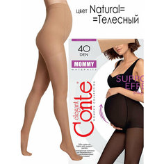 Колготки Conte elegant MOMMY, 40 den, размер 4/L, natural телесный