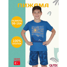 Пижама QUTEX, размер 110-116, темно-синий