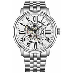 Наручные часы STUHRLING Legacy, серый, белый, серебряный