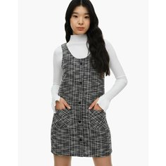 Школьный сарафан Gloria Jeans, размер 12-13л/158 (40), черный/белый