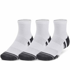 Носки Under Armour UA 3-Maker 3pk Mid-Crew, комплект, 3 пары, размер MD, белый
