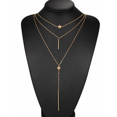 Колье, длина 47 см, золотистый Dar.Jewelry