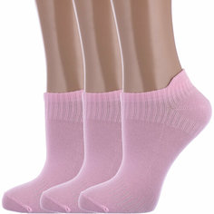 Носки Красная Ветка Базовая коллекция, 3 пары, размер 20-22, , розовый