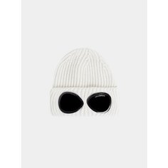 Шапка бини C.P. COMPANY Extra Fine Merino Wool Goggle для мужчин, размер OneSize, белый