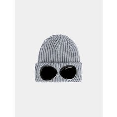 Шапка бини C.P. COMPANY Extra Fine Merino Wool Goggle для мужчин, размер OneSize, серый