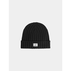 Шапка бини C.P. COMPANY Extra Fine Merino Wool для мужчин, размер OneSize, черный