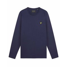 Лонгслив Lyle & Scott Plain L/S T-Shirt, размер XL, , navy
