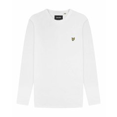 Лонгслив Lyle & Scott Plain L/S T-Shirt, размер XL, , white