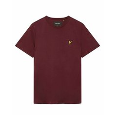 Футболка Lyle & Scott Plain T-shirt, размер XL, burgundy