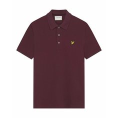 Поло Lyle & Scott Plain Polo Shirt, размер S, burgundy