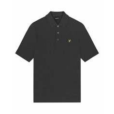 Поло Lyle & Scott Plain Polo Shirt, размер S, черный, серый