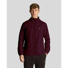 Ветровка Lyle & Scott Zip Through Hooded Jacket, размер S, burgundy