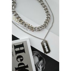 Цепь, длина 45 см, серебристый Нет бренда