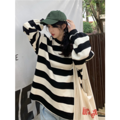 Лонгслив KRUTILKO, размер M, , белый, черный