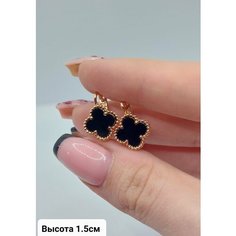 Серьги FJ Fallon Jewelry, искусственный камень, размер 15 мм, золотистый