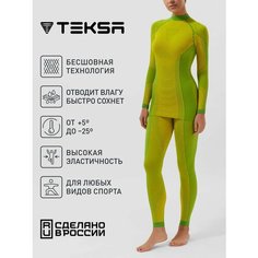 Комплект термобелья Teksa, размер 46, салатовый