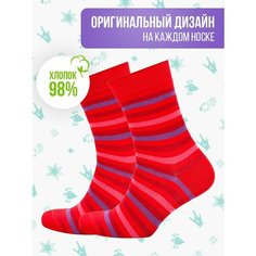 Носки Big Bang Socks полоски, размер 40-44, красный