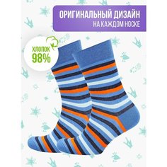 Носки Big Bang Socks полоски, размер 35-39, синий