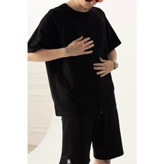 Футболка +K оверсайз, размер 50-52\XL, черный