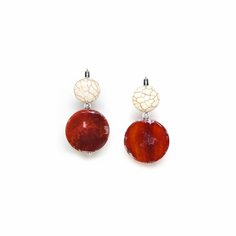 Серьги NATURE BIJOUX, красный