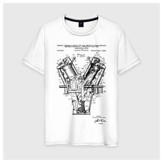 Футболка, размер XXL, белый Нет бренда