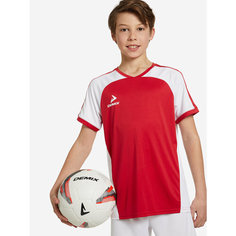 Футболка Demix, размер 122-128, красный/белый