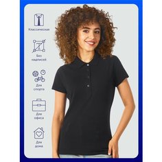 Поло Us Basic, размер XL, черный/черный