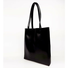 Сумка шоппер Fuzi House, фактура гладкая, черный