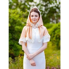 Платок-капюшон Крестильное для женщин, бежевый