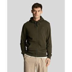 Толстовка Lyle & Scott Tonal Eagle Zip Through Hoodie, размер S, , Olive