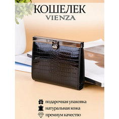 Кошелек VIENZA, фактура под рептилию, черный