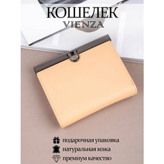 Кошелек VIENZA, фактура гладкая, бежевый