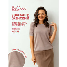 Джемпер BeGood со стразами, размер 48, , какао