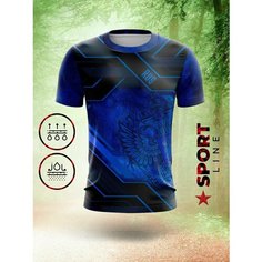 Футболка Evofox, размер 2XL, черный, синий