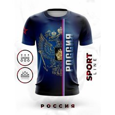 Футболка Evofox, размер XL, черный, синий
