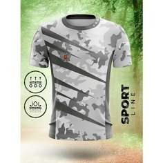 Футболка Evofox, размер 2XL, белый, серый