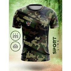Футболка Evofox, размер XL, зеленый камуфляж