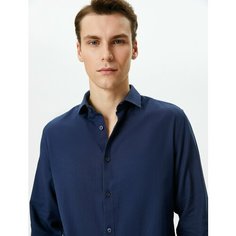 Рубашка KOTON, размер S, синий