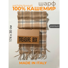 Шарф TRI&CO для мужчин и женщин,174х30 см, бежевый